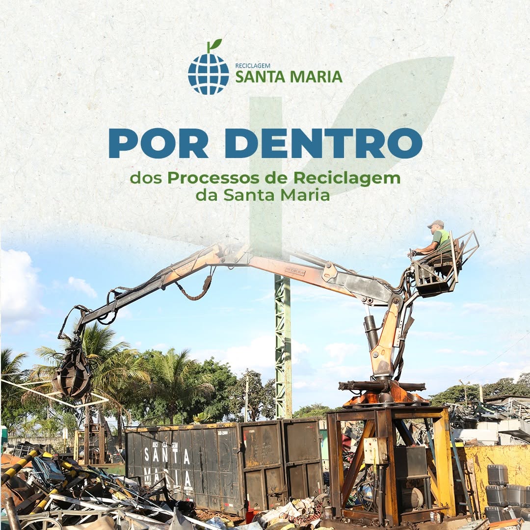 Por dentro dos processos de reciclagem da Santa Maria