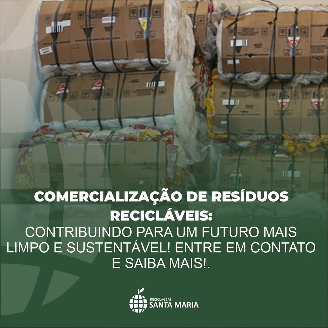 Comercialização de resíduos recicláveis!