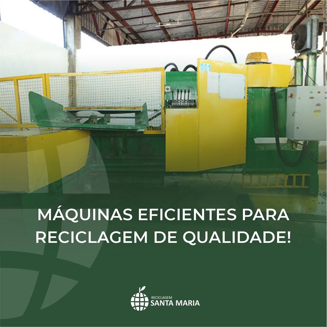 Máquinas eficientes para reciclagem de qualidade!