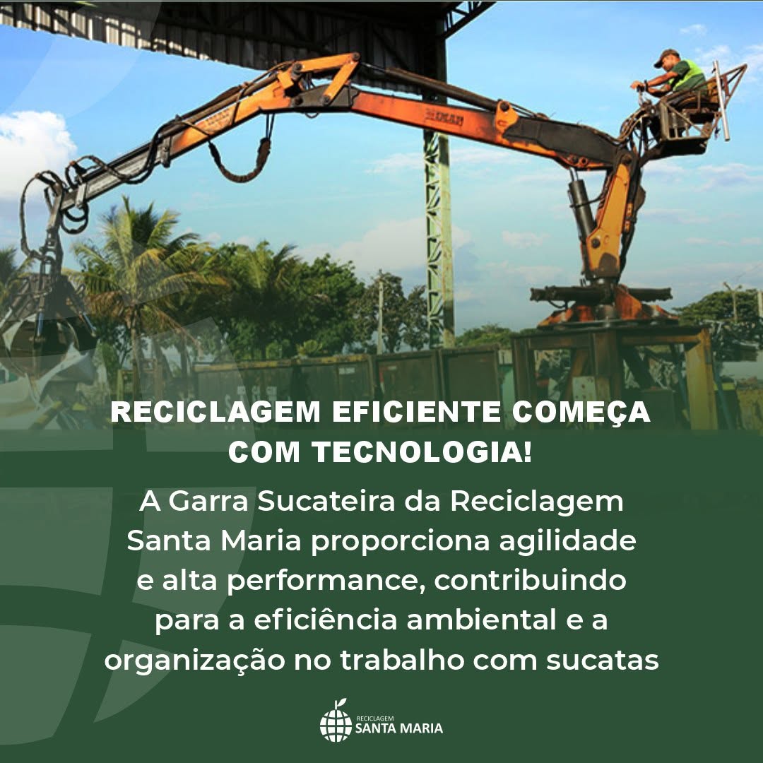 Reciclagem eficiente começa com tecnologia!